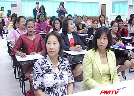 Ladies living with foreigners learn about their rights and exchange experiences